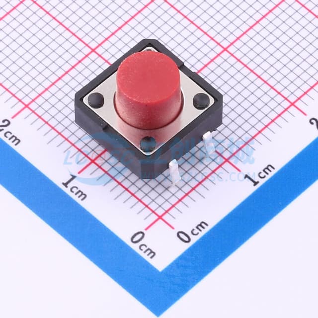 12*12*8mm 插件 轻触开关实物图