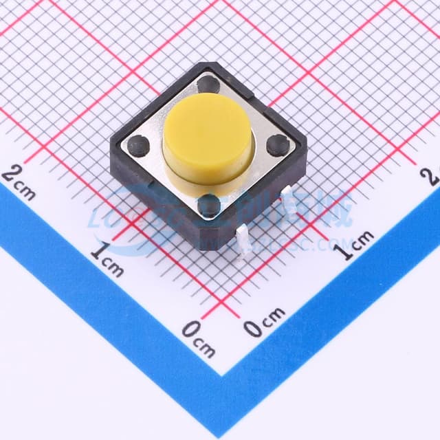 12*12*6mm 插件 轻触开关实物图