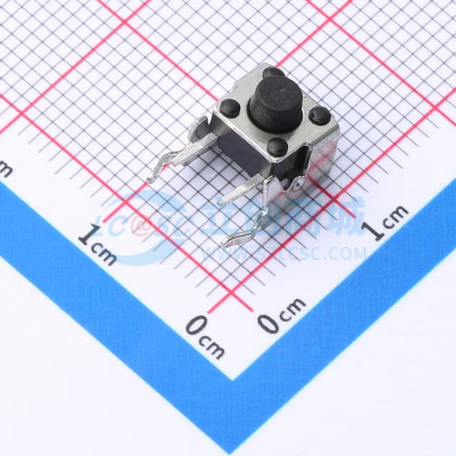 6*6*5.5mm 卧插 轻触开关实物图