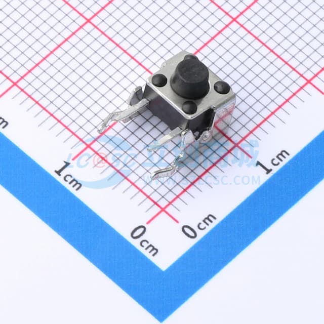 6*6*5.5mm 卧插 轻触开关实物图