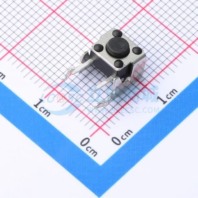 6*6*4.5mm 卧插 轻触开关实物图