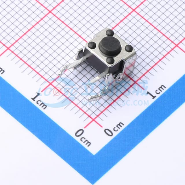 6*6*4.5mm 卧插 轻触开关实物图