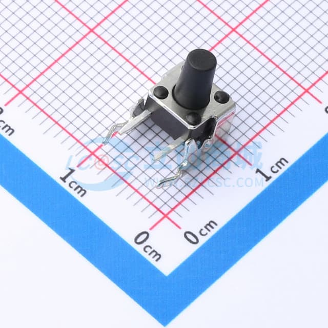 6*6*9mm 卧插 轻触开关实物图