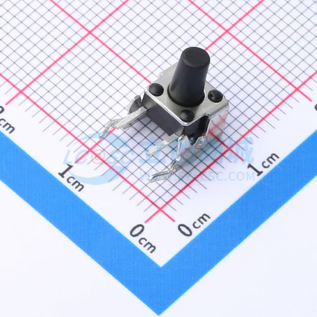 6*6*9mm 卧插 轻触开关实物图