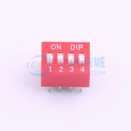 【插件】 2.54-4P插件平拨红有LOGO 管装缩略图