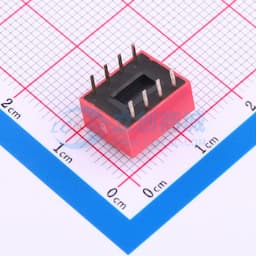 【插件】 2.54-4P插件平拨红有LOGO 管装缩略图
