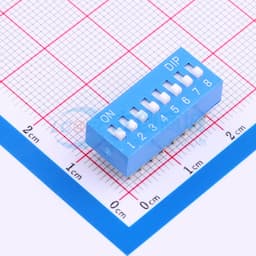 2.54-8P插件平拨蓝有LOGO 管装缩略图