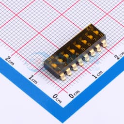 2.54mm 8位平推 拨码开关 贴片缩略图