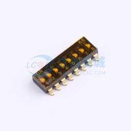 2.54mm 8位平推 拨码开关 贴片缩略图