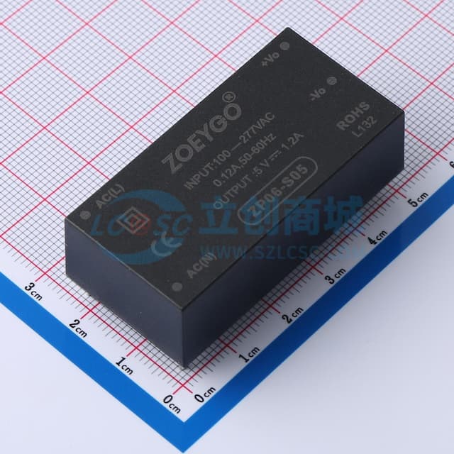 6W AC-DC模块电源实物图