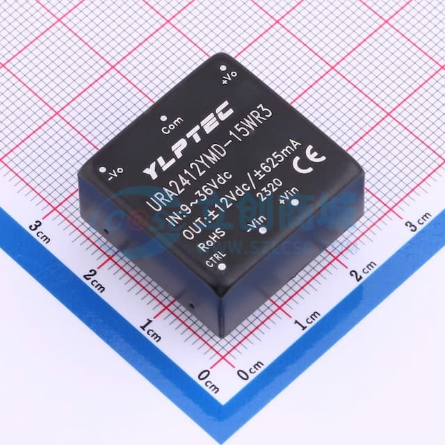【插件】 DC/DC电源模块，15W，超宽电压输入，隔离稳压单路/双路输出实物图