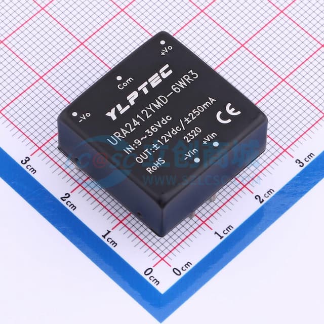 【插件】 6W超宽电压输入隔离稳压单路/双路DIP封装DC/DC模块电源实物图
