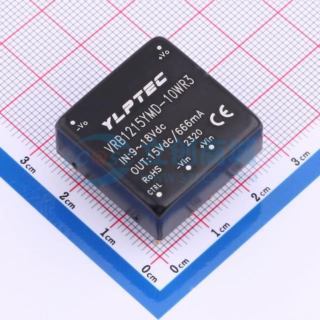 10W宽压输入隔离稳压单路/正负双路输出DC/DC电源模块实物图