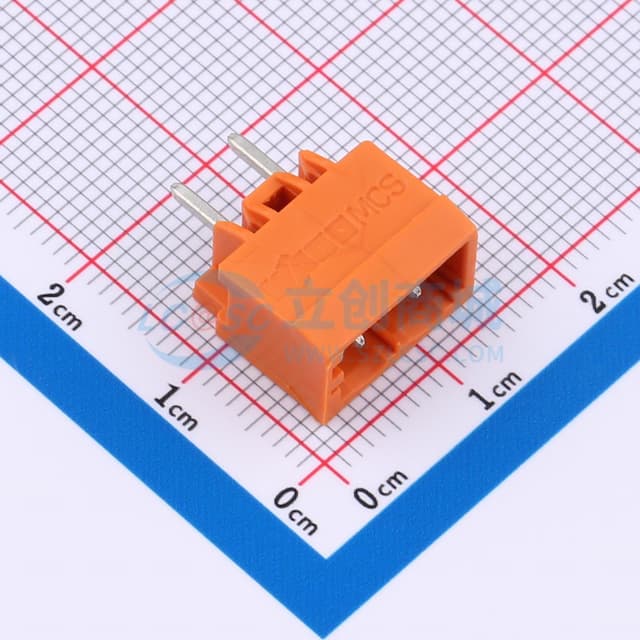 5.08mm 排数:1 每排P数:2实物图