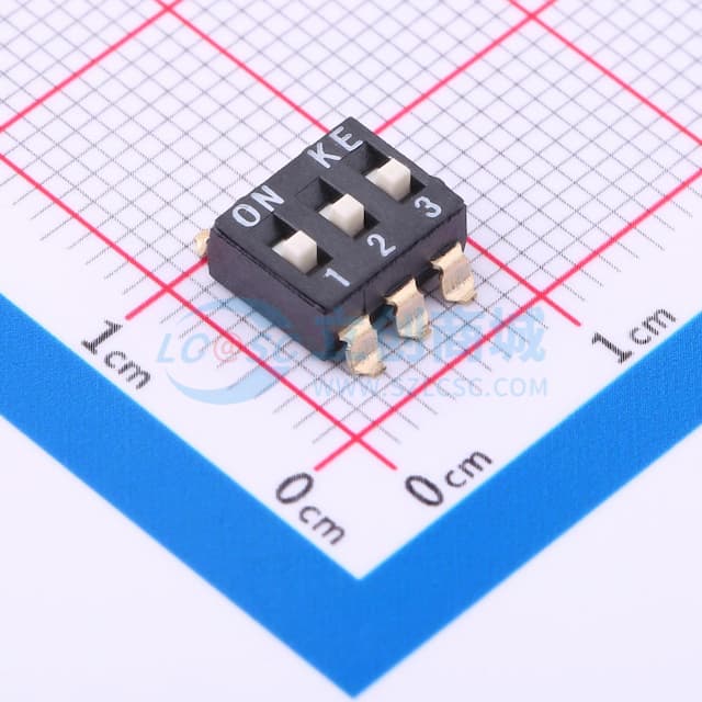 2.54-3P贴片高推有LOGO编带实物图