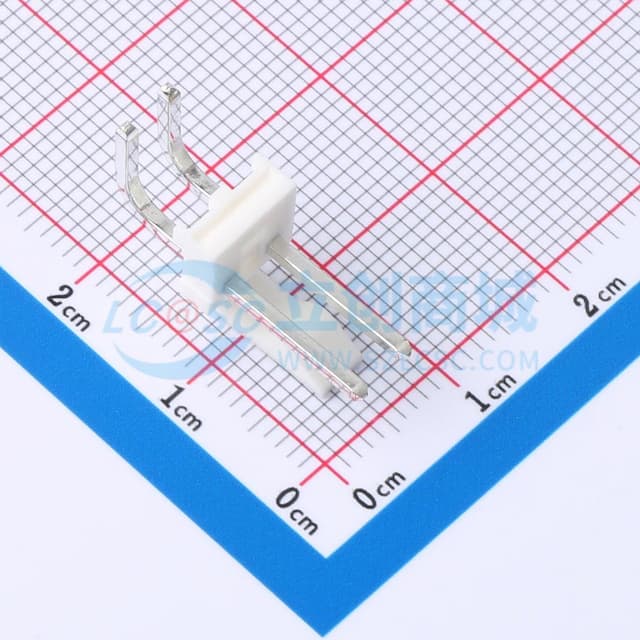 1x2P 间距:3.96mm 弯插 【插件】实物图