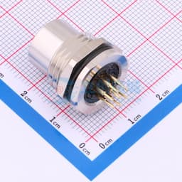 M12板后安装孔型插座PCB式缩略图