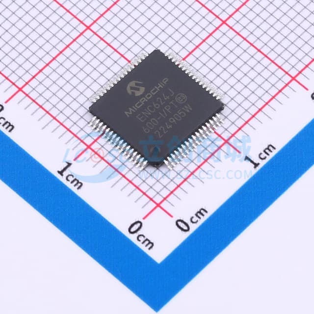 ENC624J600T-I/PT实物图