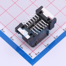 白色 汽车连接器2.2mm间距立贴针座,PBT料, 12P缩略图