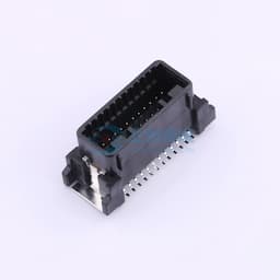 白色 汽车连接器2.2mm间距(1717394-2)立贴针座,PBT料, 24P缩略图