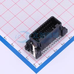 白色 汽车连接器2.2mm间距(1717394-2)立贴针座,PBT料, 24P缩略图