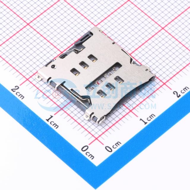 卡托式 MicroSIM卡 卡座实物图