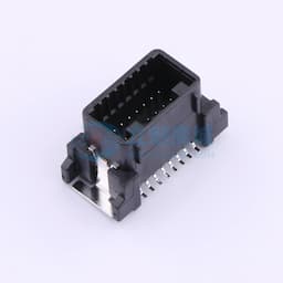 白色 汽车连接器2.2mm间距(1717396-2)立贴针座,PBT料, 16P缩略图