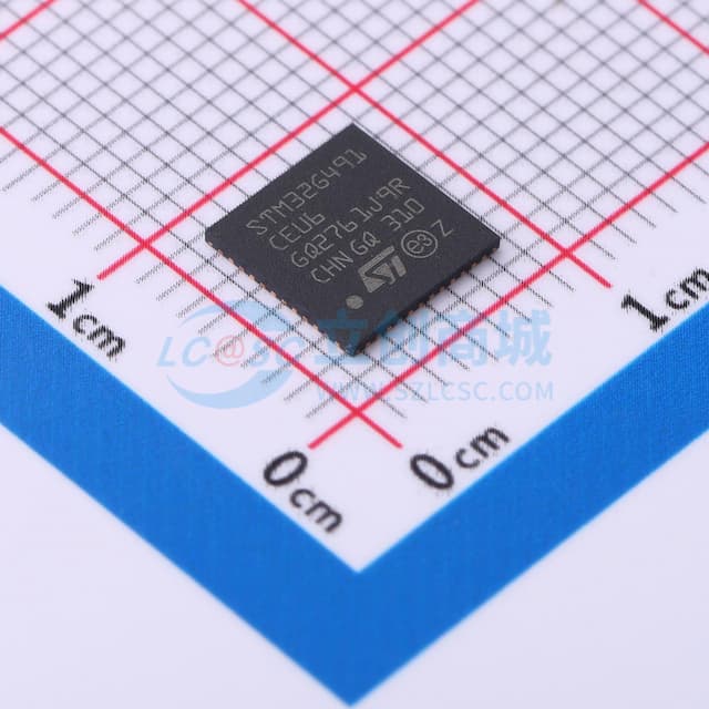 主流的 Arm Cortex-M4 微控制器，主频 170 MHz，配备 512 K字节闪存、数学加速器和高水准模拟集成。实物图