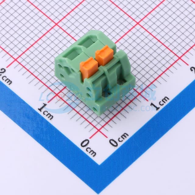 1x2P 3.5mm 每排P数:2 排数:1实物图