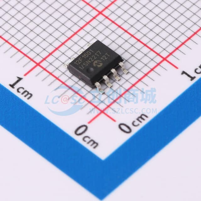 8引脚闪存、8位微控制器实物图