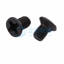 【焊接辅料】顺天五金，沉头十字螺钉机牙螺丝平面螺栓，KM3*5，头部直径D=5.0mm，黑色缩略图