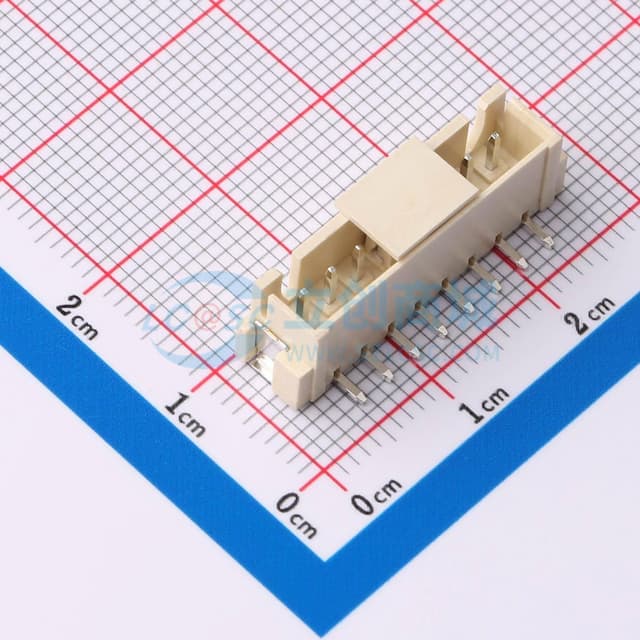 1x8P 间距:2.5mm 立贴 系列:XH实物图