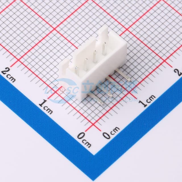 【插件】1x4P 间距:2.5mm 弯插 系列:XH实物图