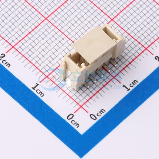 1x5P 间距:2mm 立贴 系列:HY实物图