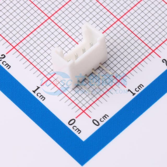 【插件】1x4P 间距:2mm 弯插 系列:HY实物图