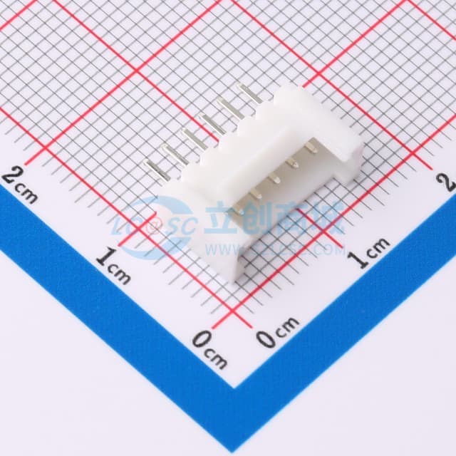 【插件】1x6P 间距:2mm 直插 系列:HY实物图