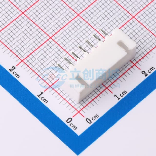 【插件】1x7P 间距:2.5mm 直插 系列:XH实物图