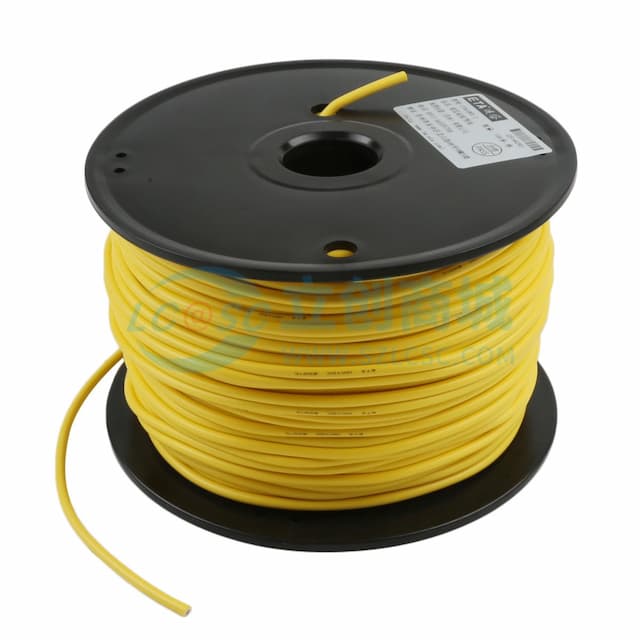 [1卷100米]埃塔硅胶导线 黄色 1.0平方 耐压10KV 耐温范围-50至+200度实物图