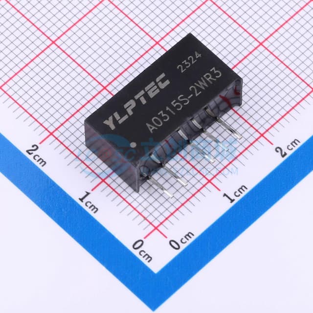 2W定电压输入隔离非稳压双路输出DC/DC电源模块实物图