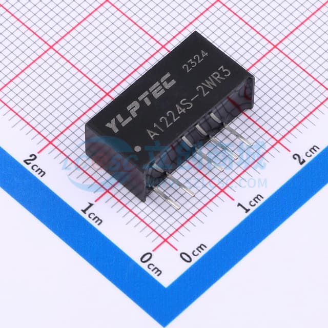 2W定电压输入隔离非稳压双路输出DC/DC电源模块实物图