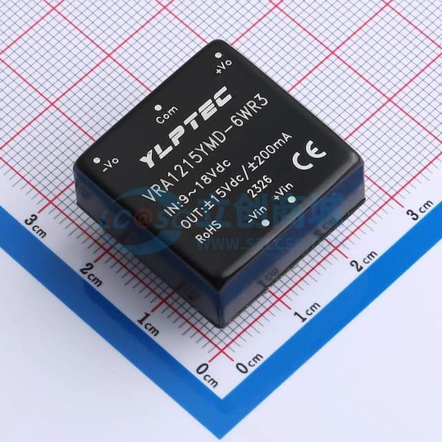 【插件】 6W宽电压输入隔离稳压单路/双路输出DC/DC电源模块实物图
