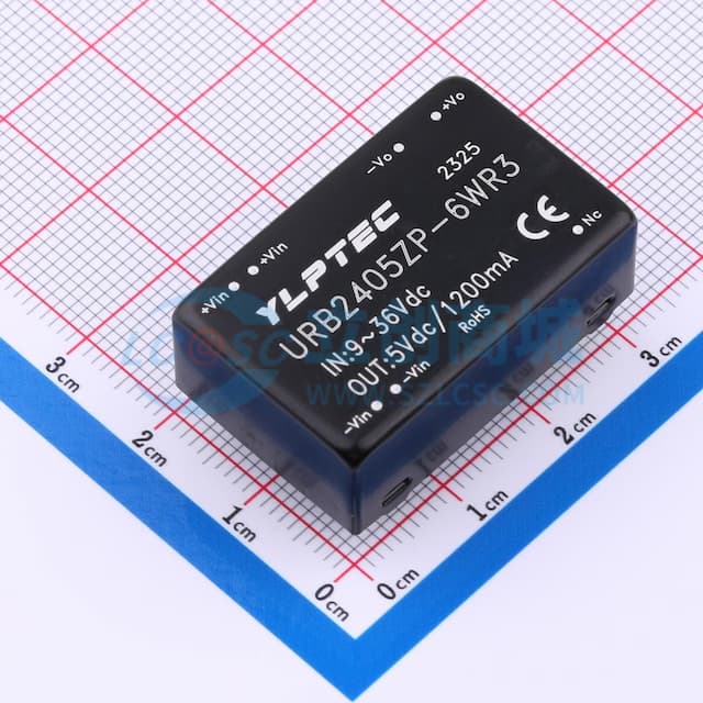 【插件】 DC/DC电源模块，超宽压输入，隔离稳压单路/双路输出实物图