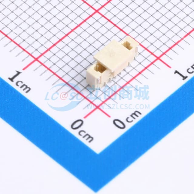 米色 1x6P 间距:0.8mm 立贴加盖实物图
