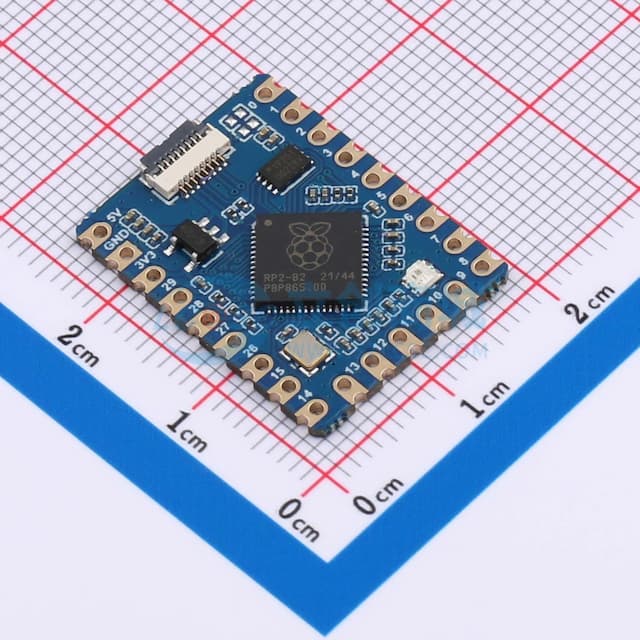 微雪RP2040-Tiny微型开发板 树莓派微控制器开发板 基于官方RP2040双核处理器 分体式USB接口设计 单板无配件实物图
