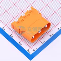 AMASS(艾迈斯)采用汽车级冠簧结构 智能机器人连接器 耐高温 低压直流大电流连接器 内接插头 PCB 3PIN板卧式 公头LCC30PW-M缩略图