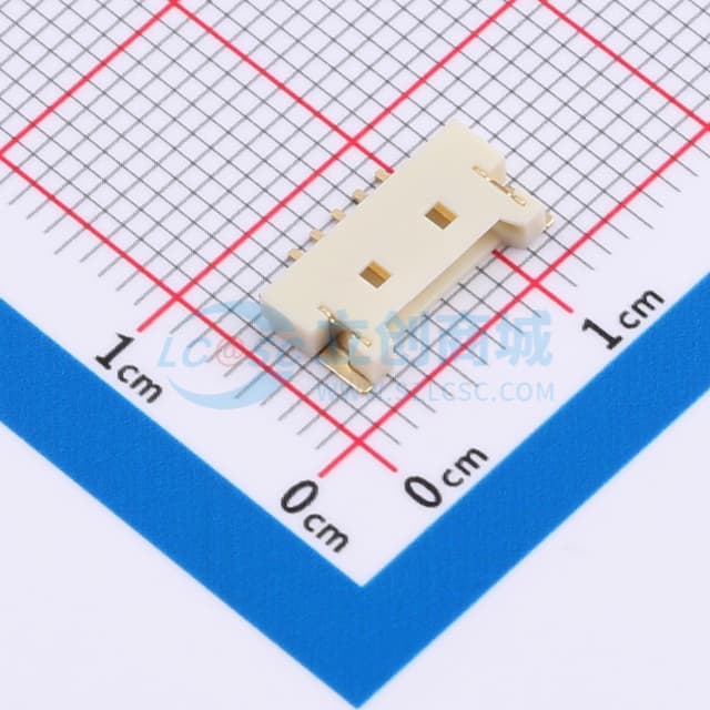 米色 1x5P 间距:1.25mm 卧贴 系列:PanelMate(MX 1.25)实物图