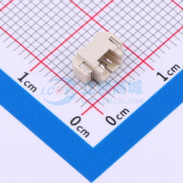 米色 1x2P 间距:1.25mm 卧贴 系列:PicoBlade(MX 1.25)实物图