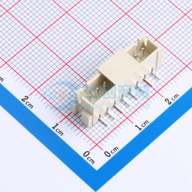 米色 1x8P 间距:2.5mm 立贴 系列:XH实物图