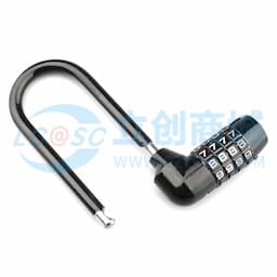 santo(赛拓)，四码密码锁，加长密码锁，柜子锁头文件箱包U型长梁挂锁，0466缩略图