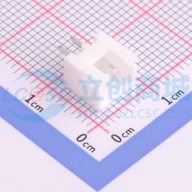 1x2P 间距:2.5mm 直插 系列:XH实物图